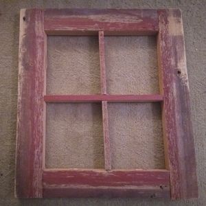 Rustic Primitive- Style Window Frame / Decoration